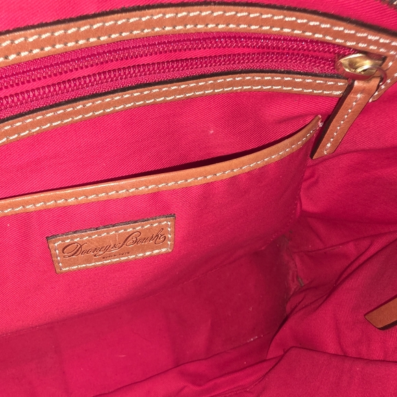 Dooney & Bourke Gold Tote Bag with Brown Straps - Picture 8 of 11